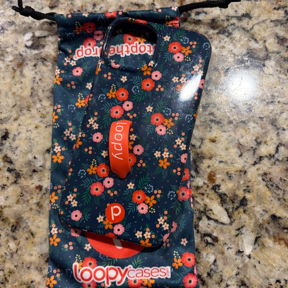 LoopyCases Floral Phone Case with Loop